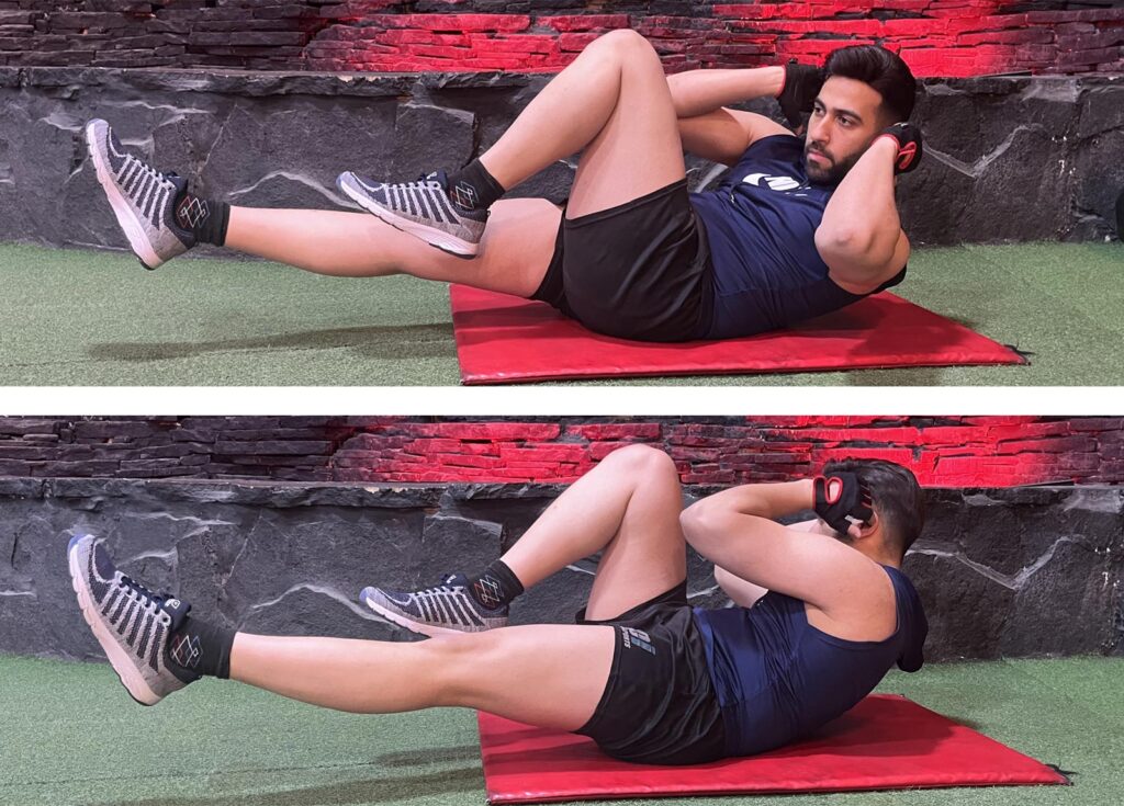 Bicycle Crunches (1 Minute)